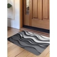 thumbnail image 1 of Black Gray Ombre Door Mat&nbsp;Indoor Outdoor Entrance,Non Slip Small Rug for Kitchen Bathroom Entryway Rug,Modern Abstract Art Geometric Moire Washable Doormat Floor Mat 16x24 Inch, 1 of 8