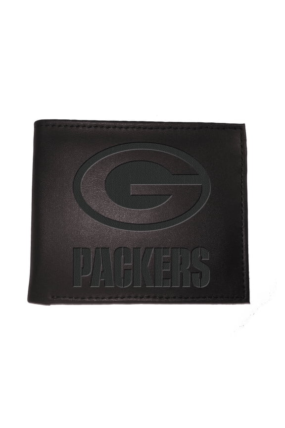 Black Green Bay Packers Hybrid Bi-Fold Wallet
