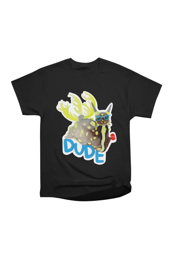 Black Green Dude Nudibranch Sea Slug T-Shirt Tee Gift For Him Merch For Her Apparel For Fr