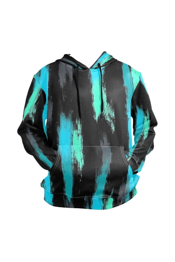 Black Green Graffiti Men’s Hoodies Sweatshirt Fleece Jackets Long Sleeve Sweatshirts