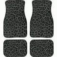 thumbnail image 1 of Black Green Leopard Print Car Floor Mats Universal Abstract Cheetah Pattern Wild Animal Skin Texture Floor Mats for Cars Front Rear Car Foot Rugs Cute Car Accories for Trucks SUV Sedans, 1 of 8