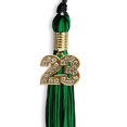 thumbnail image 1 of Black/Green Mixed Color Graduation Tassel with Gold Date Drop, 1 of 2