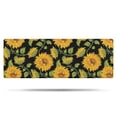 thumbnail image 1 of Black Green Stem Sunflower Pattern Bathroom Rugs Mat,Non Slip Microfiber Bathroom Rug,Rubber Backing,Soft Bathroom Mats for Bathroom Floor,Tub and Shower,47x17in(120x43cm), 1 of 5