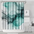 thumbnail image 1 of Black Green Translucent Marble Pattern Shower Curtain 84"x72" ,Bathroom Decorative Shower Curtains Set with 12 Hooks,Modern Waterproof Washable Shower Curtain, 1 of 6