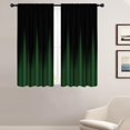 thumbnail image 1 of Black and Green Window Curtains for Bedroom 42 x 63 Inch Rod Pocket Dark Ombre Gothic Goth Mens Cool Gaming Anime Minimalist Art Modern Deco Living Room Treatment Set of 2 Curtain Panels Drapes, 1 of 6