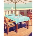 thumbnail image 1 of Black Grey Boho Outdoor Tablecloth - 54x80 Inch Rectangle Dining Table Cover, Contemporary Abstract Art Geometric Waterproof Outdoor Table Cloth with Umbrella Hole & Zipper for Picnic/Patio, 1 of 5