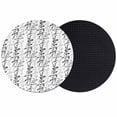 thumbnail image 1 of Black Grey Botanical Coasters Set of 2, Absorbent Coasters for Drinks, Spring Floral Summer Farmhouse Coaster for Desk Coffee Table Protection, Home Decor House Warming Gifts 4", 1 of 8