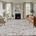 thumbnail image 1 of Black Grey Branches 5'x7' Area Rug, Vintage Art Farmhouse Washable Non-Slip Soft Rugs, Low-Pile Large Carpet for Living Room Bedroom Dining Room, Non-Shedding Accent Rug, 1 of 9