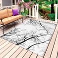 thumbnail image 1 of Black Grey Branches Outdoor Rug 4x6 Ft, Non Slip Washable Area Rug, Modern Art Botanical Patio Rugs Carpet Runner, Large Floor Mat for Indoor/Outdoor Deck Porch Camping, 1 of 8
