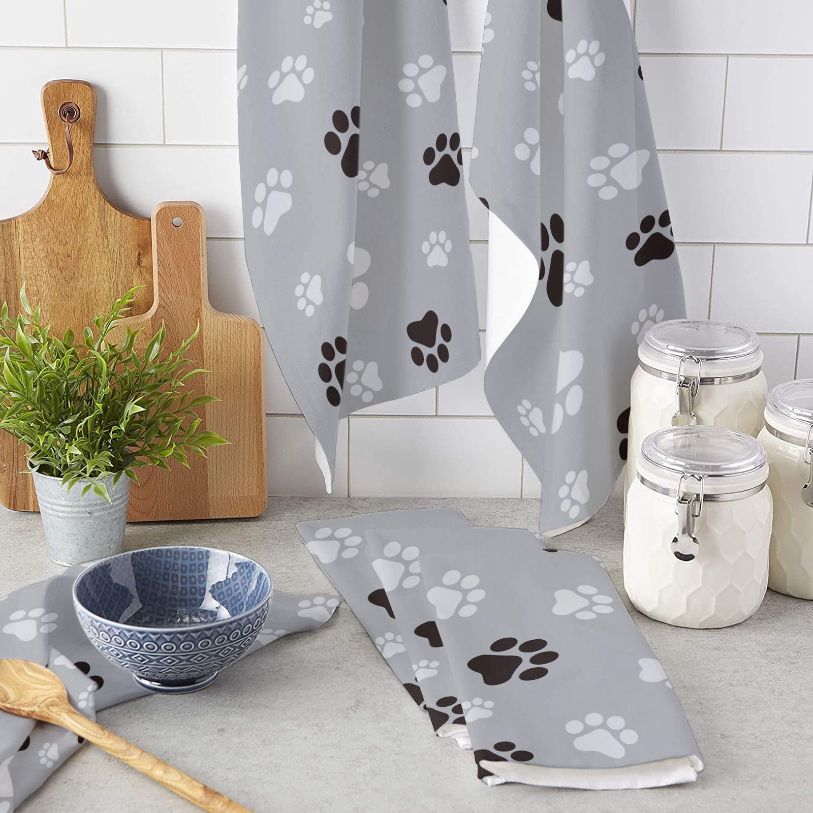 Funny Dog Lover Kitchen Towels - 16x24 Inch, Microfiber, Highly Absorbent, Gift For Dog Owners
