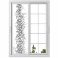 thumbnail image 1 of Black Grey Eucalyptus Leaves Window Privacy Film, Spring Summer Botanical Floral Static Cling UV Sun Blocking Heat Control Window Tint, Non-Adhesive One Way Windows Privacy Cover 17.7''x78.7'', 1 of 7