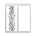 thumbnail image 1 of Black Grey Eucalyptus Leaves Window Privacy Film, Spring Summer Botanical Floral Static Cling UV Sun Blocking Tint Film Heat Control Windows Films for Bedroom Bathroom, Window Stickers 23.6"x59", 1 of 8