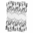 thumbnail image 1 of Black Grey Forest Kitchen Towels Set of 2, Water Absorbent Dish Towel, Contemporary Silhouette Abstract Art Decorative Hand Towels - Quick Drying Cloth for Cooking Baking, 18x28 Inch, 1 of 8