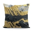 thumbnail image 1 of Black Grey Gold Throw Pillow Covers Gold Foil Stamping Pillow Cases Abstract Decorative Cushion Cases for Sofa Living Room, 1 of 5