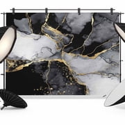 Black Grey Marble Backdrop for Photography,Fabric Photo Background Backdrop,Modern Gradient Abstract Aesthetic Photo Booth Background for Portrait Photoshoot Video Wedding Studio Decor Banner 7x5ft