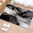 thumbnail image 1 of Black Grey Marble Entryway Rug 2'x3'&nbsp; Non Slip Front Door Mats, Modern Gradient Abstract Aesthetic Entrance Rugs Indoor Outdoor Carpet, Washable Floor Mats Small Area Rug for Bedroom Kitchen, 1 of 8
