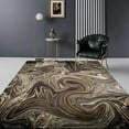 thumbnail image 1 of Black Grey Marble Swirl Area Rug, Modern Abstract Decorative Rug, Comfortable Soft And Breathable With Non-Slip Backing Perfect Carpet For Living Room Bedroom Study Dining Room 3 x 4ft, 1 of 6