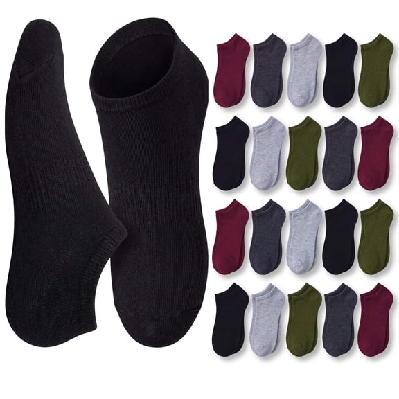 Tipi Toe 20-Pack Women’s Fun Low-Cut Socks, Vibrant & Fashionable