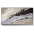 thumbnail image 1 of Black and Grey Minimalist Wall Art Large Black 3D Textured Painting Grey Modern Wall Art Abstract Ocean Landscape Oil Painting,Unstretched,Frameless,(51*102cm)20*40Inches, 1 of 5