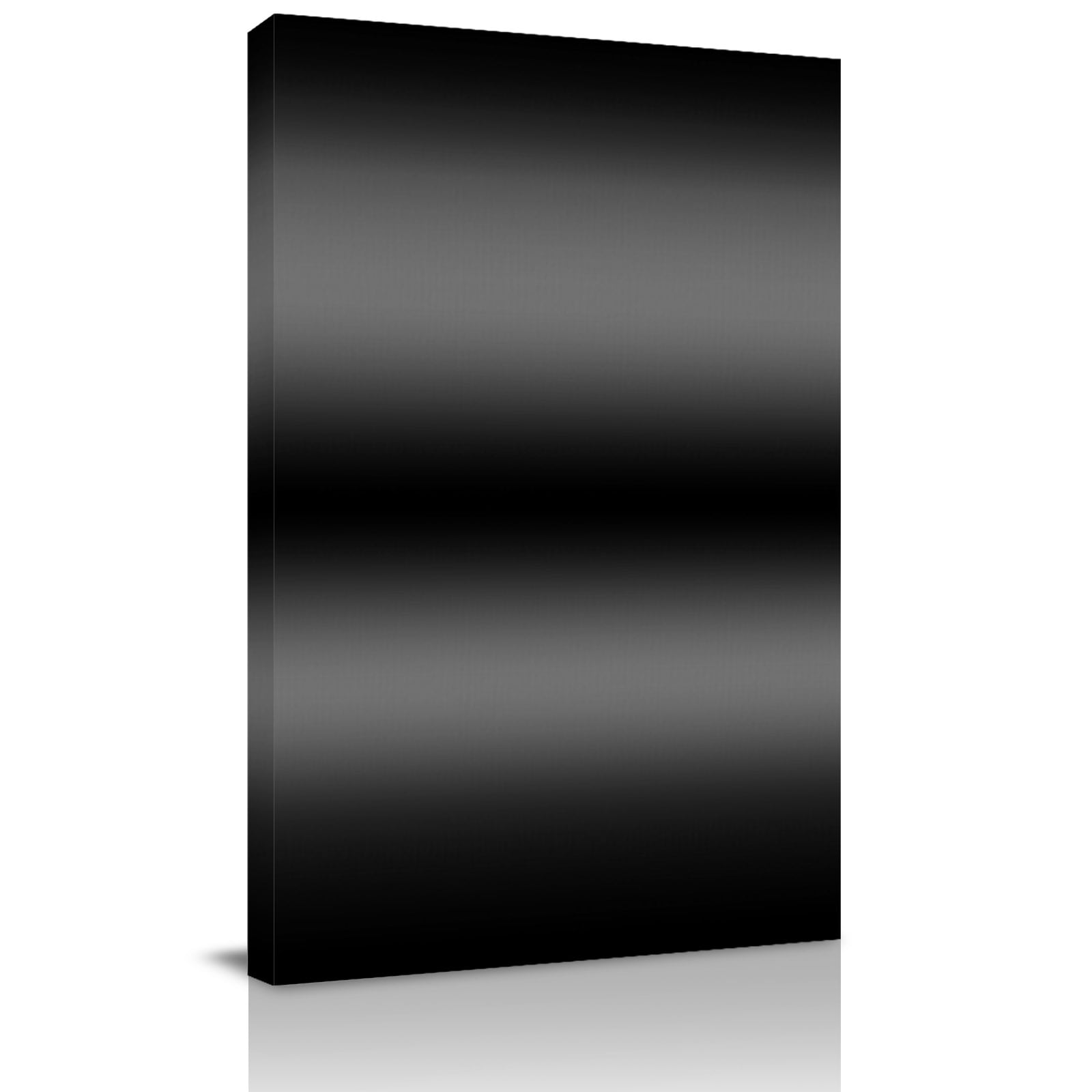 Black Grey Ombre Canvas Wall Art for Living Room, Modern Gradient Solid ...