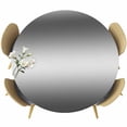 thumbnail image 1 of Black Grey Ombre Round Tablecloth 55-60 Inch Round Fitted Table Cloth with Elastic Edge, Contemporary Abstract Gradient Waterproof Table Cover Protector for Outdoor Picnic Party Dining, 1 of 9