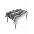 thumbnail image 1 of Black Grey Ombre Table Cloth, Modern Moire Abstract Art Luxury Waterproof Tablecloth for Rectangle Tables, Reusable Washable Fabric Table Cover for Restaurant Kitchen Dining Tables 52"x70", 1 of 6