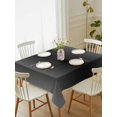 thumbnail image 1 of Black Grey Ombre Tablecloth Rectangle Table Cloth 52x70, Waterproof Tablecloth Outdoor Table Cloth, Gradient Contemporary Abstract Art Washable Table Cover for Kitchen Dinning Party, 1 of 8