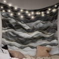 thumbnail image 1 of Black Grey Ombre Tapestry for Bedroom Wall Hanging Tapestry, Modern Moire Abstract Art Luxury Ceiling Backdrop Tapestries Poster Blanket Wall Decor for Teens Room Living Room Dorm 39" x 59", 1 of 8