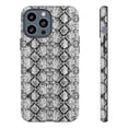 thumbnail image 1 of Black Grey Snakeskin Print iPhone 15 Case-iPhone-iPhone Case-Animal Print, 1 of 2