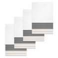 thumbnail image 1 of Black Grey Striped Kitchen Dish Towels for Drying Dishes Set of 4, Modern Farmhouse Stripes Waffle Weave Microfiber Hand Tea Bathroom Towels Quick Dry & Absorbent Towel 15.7x23.6, 1 of 7