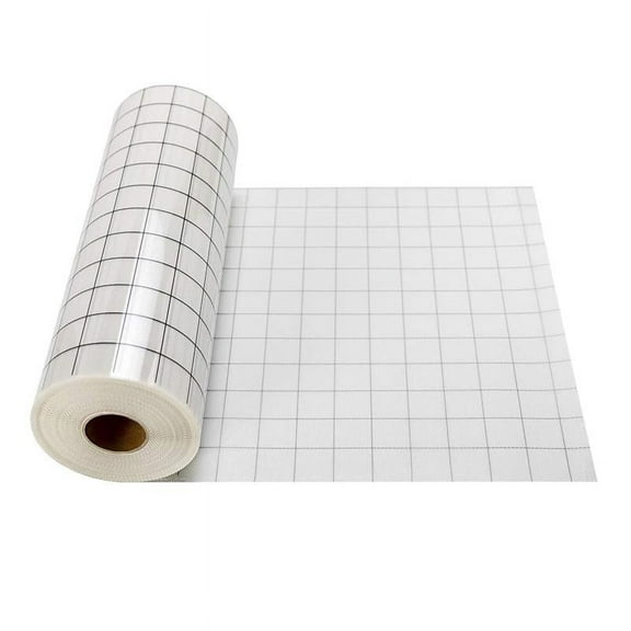 Black Grid Clear Transfer Paper Tape for Vinyl Crafts Roll 12''x60''
