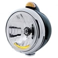 thumbnail image 1 of Black Guide 682-C Headlight H4 With 10 Amber LED & Dual Mode LED Signal - Amber Lens, 1 of 1