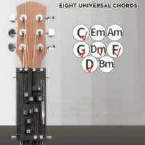 Black Guitar Chord Presser Guitar Chord Trainer Guitar Learning Tools Portable Teaching Practice Aid Key Assisted Device Guitar Chords Accessories for Beginners