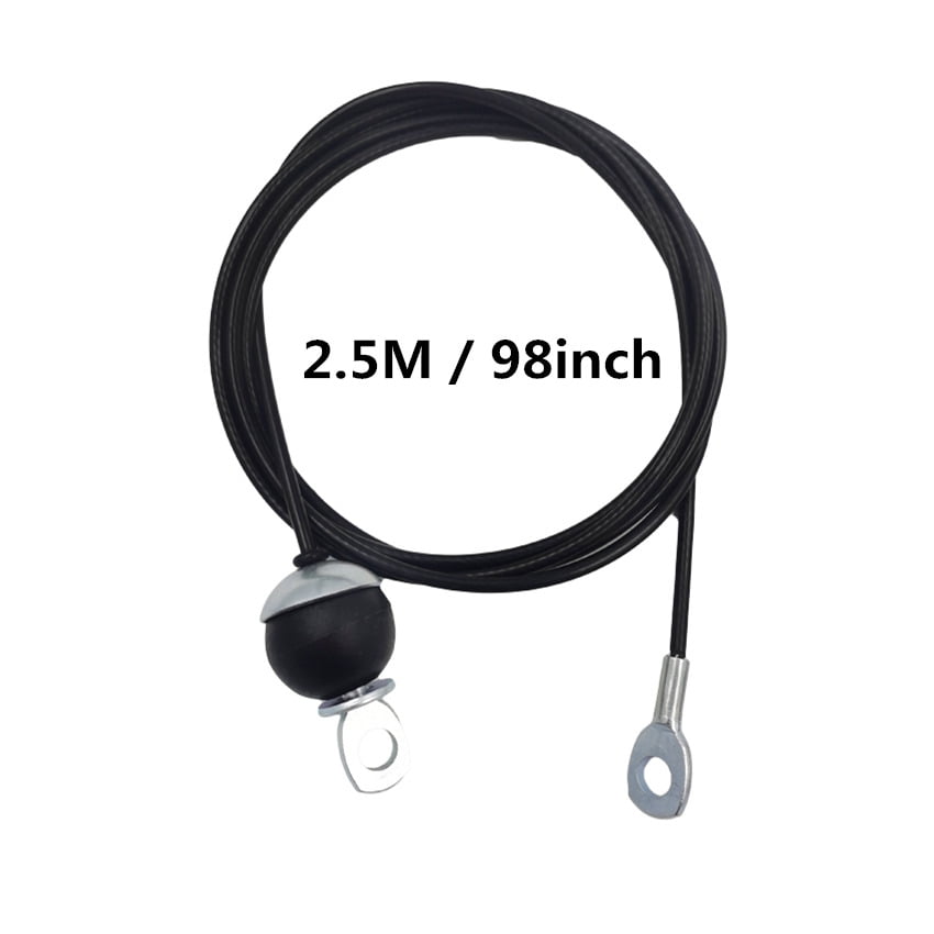 Black Gym Steel Cable Wire Rope 5mm Heavy Duty Parts Accessories for