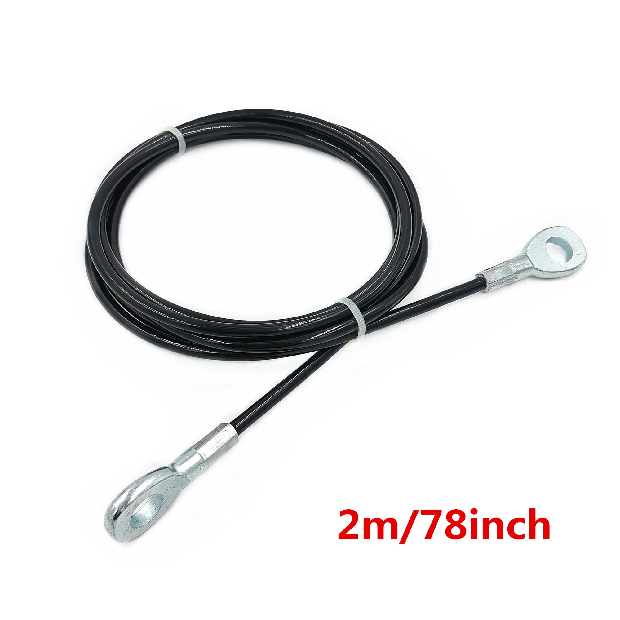Black Gym Steel Cable Wire Rope 5mm Heavy Duty Parts Accessories for
