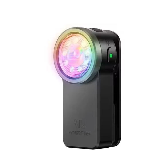 Black-HD03 USB-C Rechargeable 680LM Mini Clip FlashlightPortable EDC Pocket Torch with MagnetSpotlight/Floodlight/RGB Multi-Mode Light