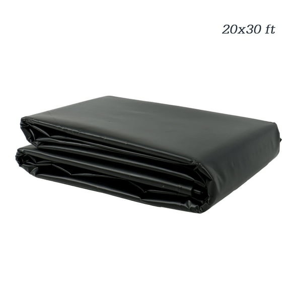 Black HDPE Pond Liner Pond Liners 20 Mil Waterproof Fish Liner For Water Garden