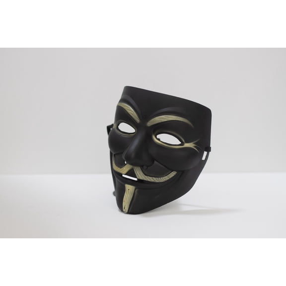 Black Hacker Costume Masks 2 Pack for Cosplay Accessories, Halloween and Events