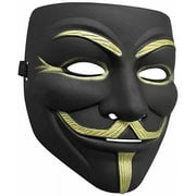 Black Hacker Mask Costume Prop for Adults, Teens, and Party Nights