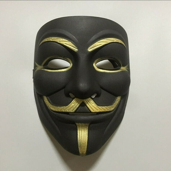 Black Hacker Mask Halloween Party Accessory for Cosplay Lovers
