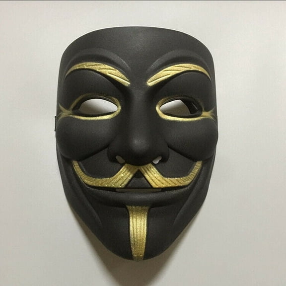 Black Hacker Mask Halloween Party Accessory for Cosplay Lovers