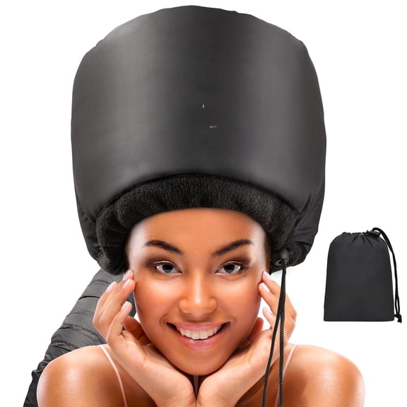 Black Hair Dryer Diffuser Attachment For Curly Hair, Home Deep Conditioning And Styling