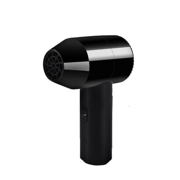 Black Hair Dryer For Drying Art With Portable Wireless Design, Quiet Operation And Plastic Material For Student Paintings, Drawings, Usb Charging