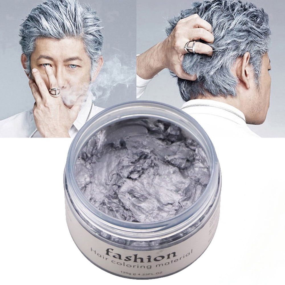 Black Hair Dye, 7 Colors Unisex DIY Hair Color Wax MudCream Temporary
