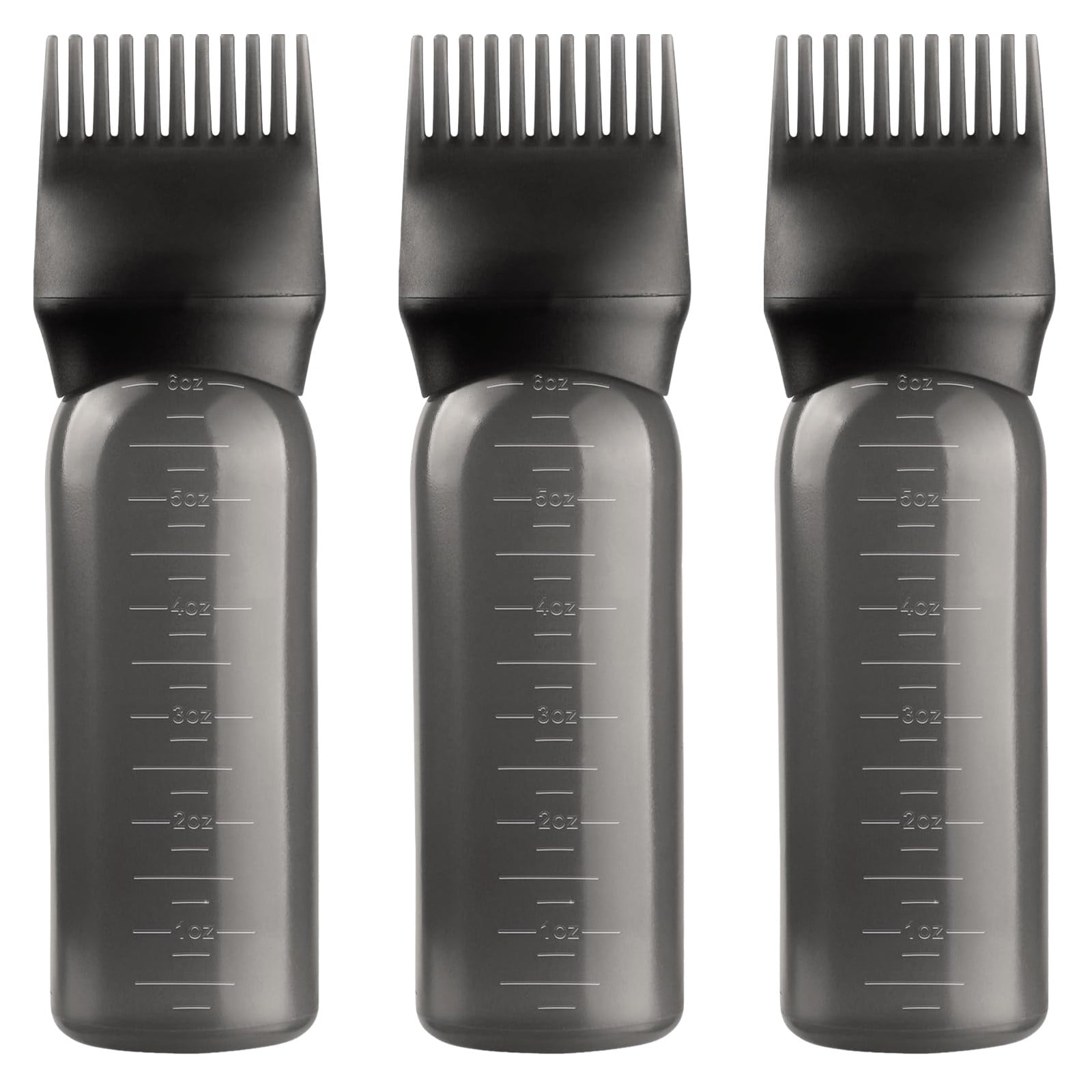 Black Hair Dye Bottle Applicator Brush Dispensing Salon Hair Coloring