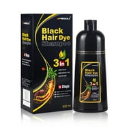 BELEZALIB Black Hair Dye Shampoo For Gray Hair Instant Hair Color Shampoo 3 In 1