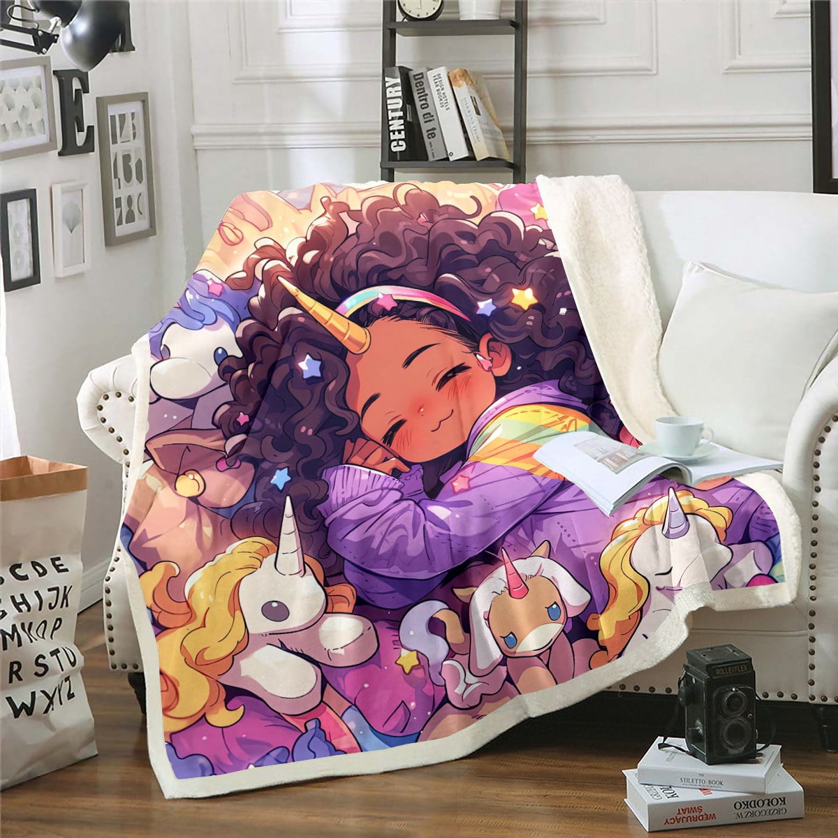 Black Curly Sue Blanket main image 1