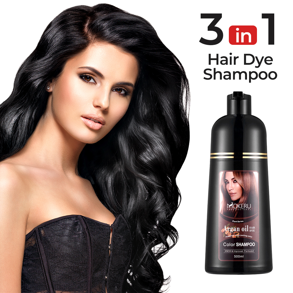 Siso Fruit Vinegar Hair Color, Natural Black Color Dye for Hair Care