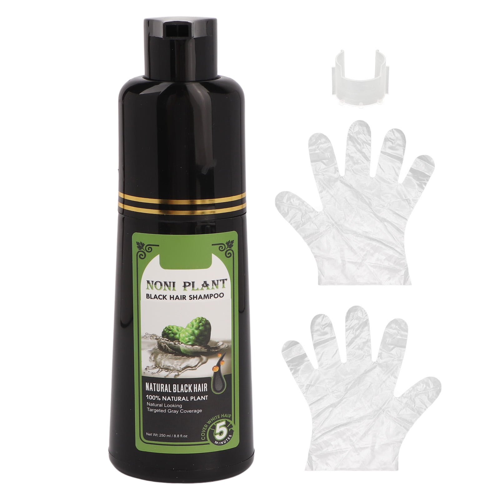 Black Hair Shampoo White Hairs Dye Colouring Quick Dyeing 250ml for