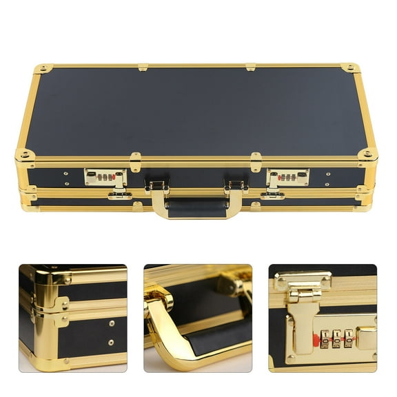Black Hair Stylist Carrying Case Barber Shop Tools Box Storage Organizer Box Portable